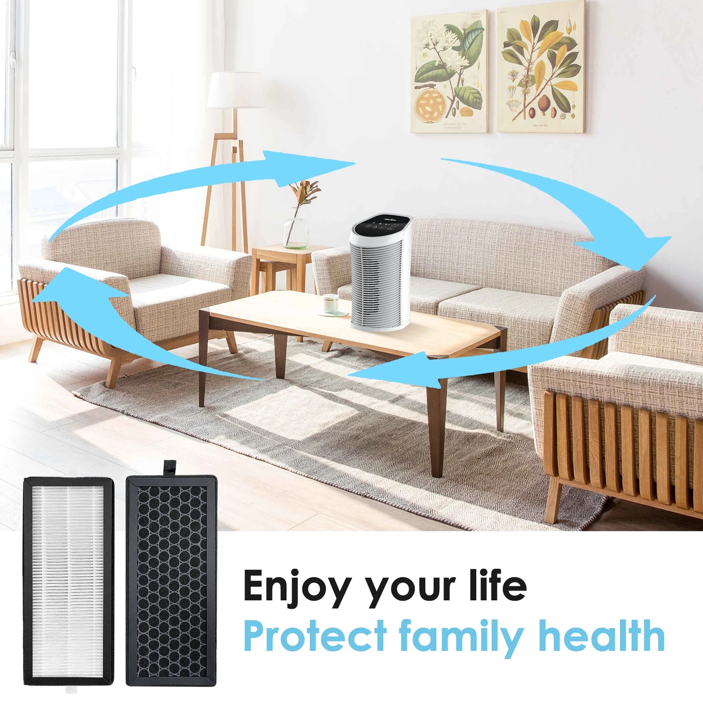 Replacement Air Purifier HEPA filter  for Sejoy